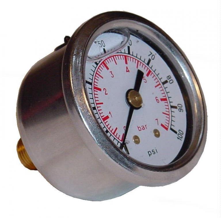 Průběžný ukazatel tlaku paliva 0-7 bar