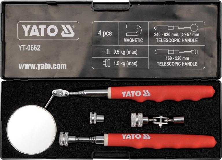 Inspekční souprava YATO (zrcátko + magnety)