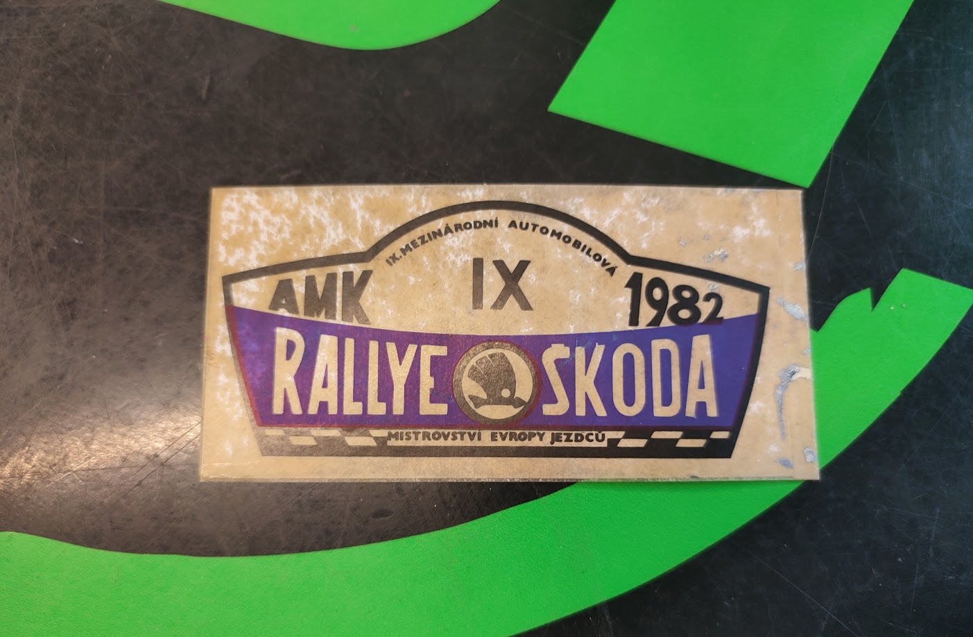 Samolepka Rallye Škoda 1982 (1 ks)