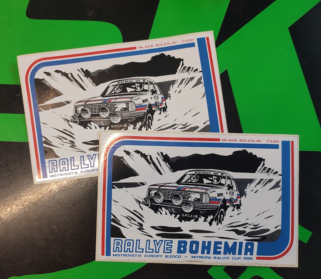 Samolepka Rallye Bohemia 1986 (1 ks)